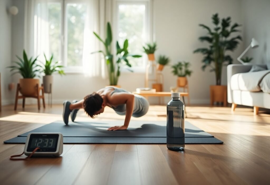 20-Minute Bodyweight Home Workout for People with No Equipment