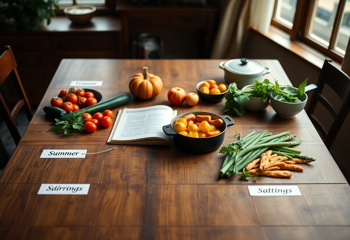 Seasonal Produce Guide and Recipes for Summer Fall Winter and Spring